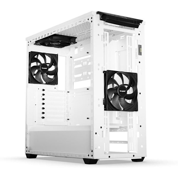 Mellanliggande chassi - be quiet! - Shadow Base 800 DX - Vit - Elegant design - Optimerad kylning