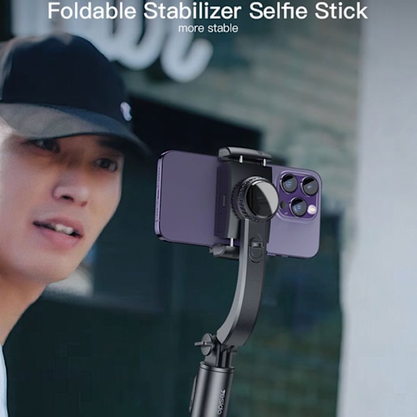 Selfie-stick med fjärrkontroll och stativ - Yesido (SF14) - Svart
