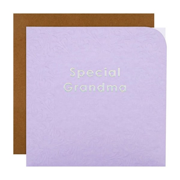 Hallmark - ECM25563654 - Grattiskort för födelsedag i braille för mormor - Scentur design