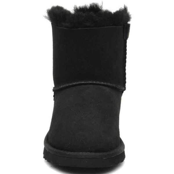 UGG Mini Bailey Bow II Boots - Dam - Läder - Svart - Hög - Platt - Vuxen Svart 41