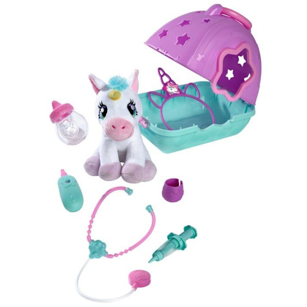 Simba plyschleksak - 105542140 - Doktor med plysch enhörning / 20 cm/resväska 23 x 20 cm att fälla ner / 3 år +,