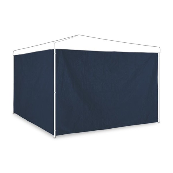 Relaxdays sidovägg för partytält, 2-pack, panel för pavilion 3 x 2 m, vattentät, utan fönster, mörkblå mörkblå, vit