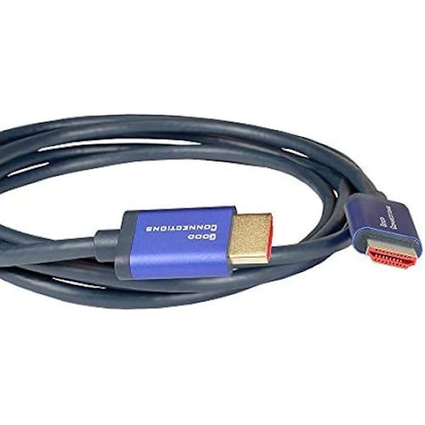 HDMI 2.1-kabel - GOOD CONNECTIONS - SmartFLEX 4521-SF005B - 8K UHD-2 - 4K UHD - 0,5 m Mörk blå - PVC-skal.