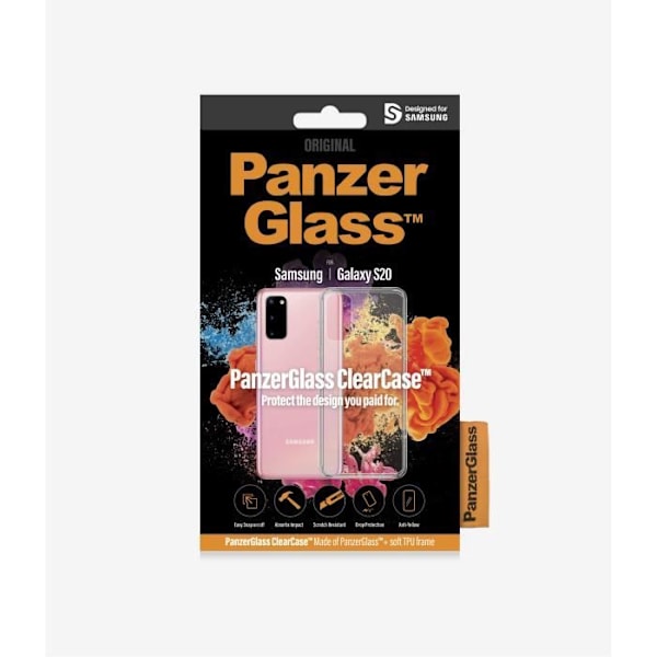 PANZERGLASS - Transparent Skal för Samsung Galaxy S20