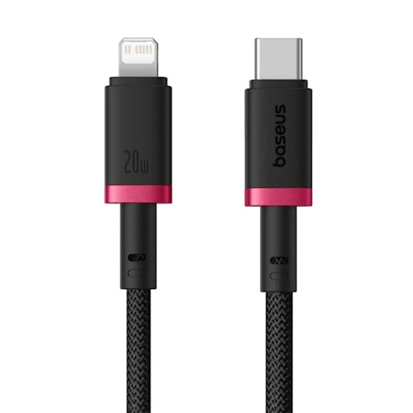 USB-C till Lightning datakabel, 20 W, 2 m - Baseus Dura (P10377800U01-03) - Svart