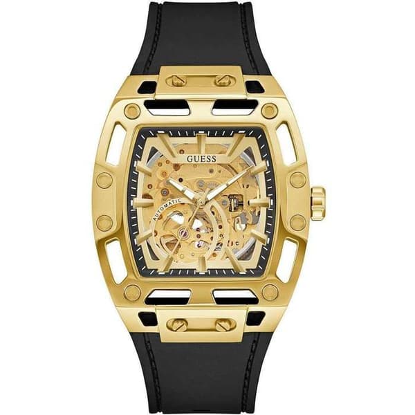 Klocka - Stål, Silikon Guld - Guess - GW0980G2