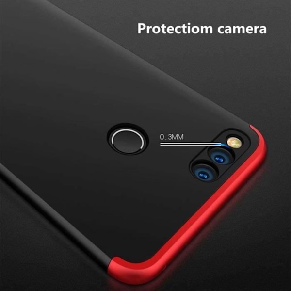 Coque - Huawei - Honor 7X - Skydd 360° - Ultra Slim - Matt Svart/Blå Mörkblå