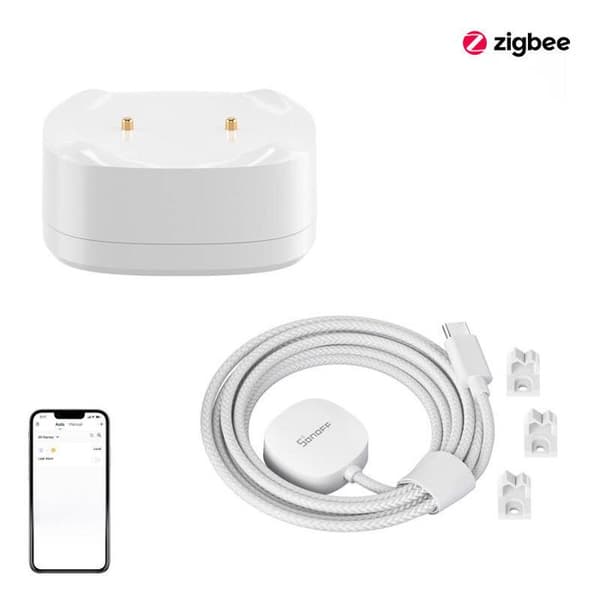 Kit för vattensensor för översvämning Sonoff Zigbee Snzb-05P för smart hem med kabel