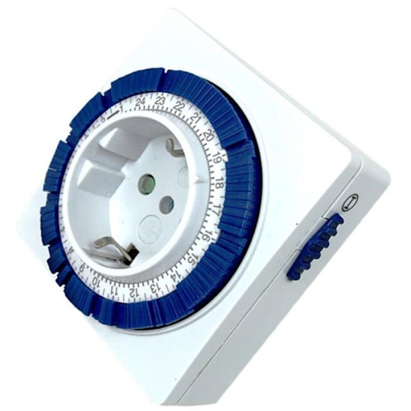 Levitantes - 49402 - Kompakt analog timer 24 timmar, timer 3600 W - 250 V - 16 A - 50 Hz - IP 20 - Justerbar
