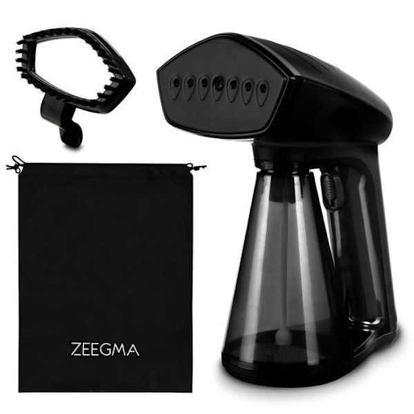 ZEEGMA Handig bärbar strykjärn - 1600 W - Steamer - 260 ml - Ångflöde 30 ml/min - Handhållen ångkokare