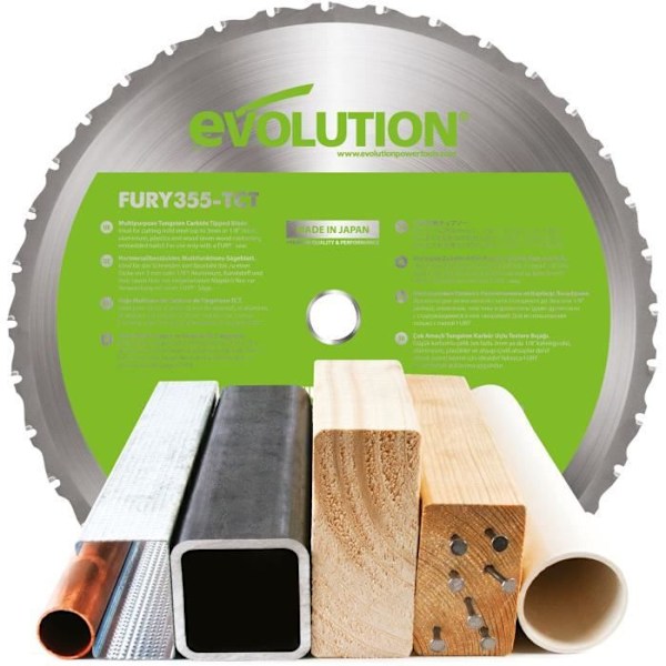 EVOLUTION Multimaterialblad 355 mm LAMFURY2
