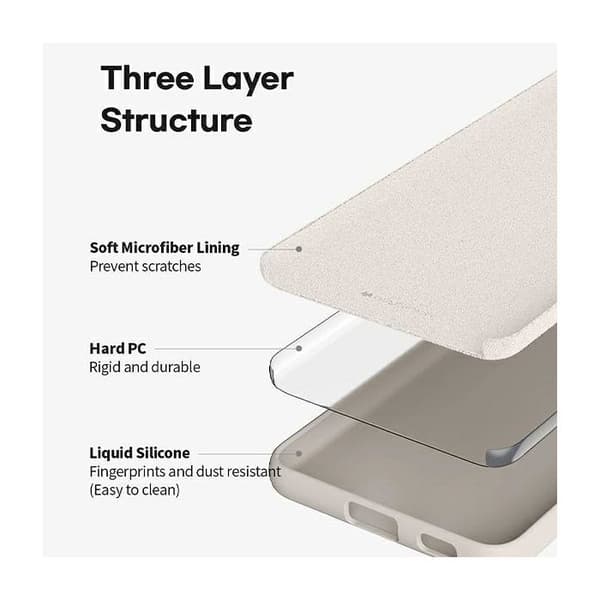Coque - MERCURY - iPhone 15 Pro 6.1 - Högkvalitativ silikon - Hel skydd - Elegant design Grå