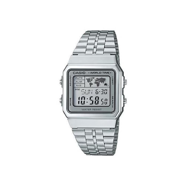 Klocka - CASIO - A500WA-7 - Silver - Stål - Digital Silver