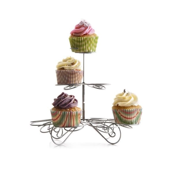 Ibili 792800 Stöd för 13 Cupcakes Metallisk