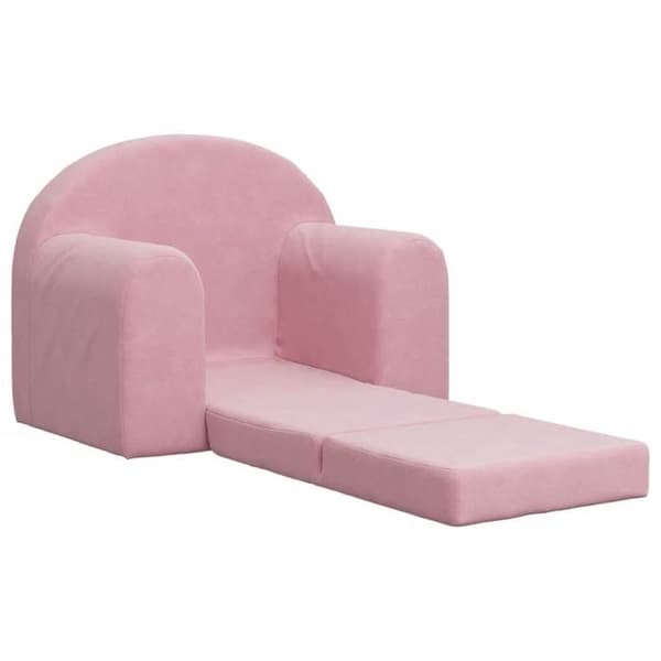 Sängsoffa för Barn - vidaXL - Bekväm Barnfåtölj - Fällbar - Rosa
