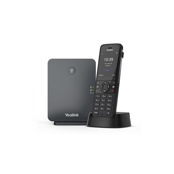 DECT-telefon - YEALINK - W70B + W78H - Färg Vit - Komplett Set - Trådlös Kommunikation