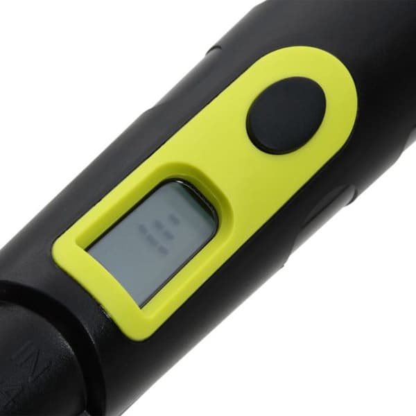 Pinpointer metalldetektor med svart och gul LCD-display