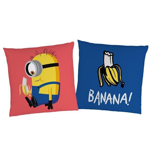 Vändbar Minion kvadratisk kudde 40x40 cm i OEKO-TEX certifierad polyester Gul