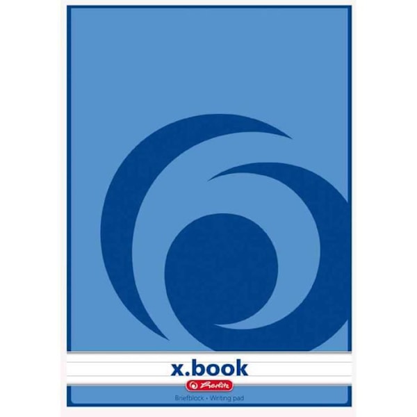 1x x.bok brevpappersblock, A4 - fodrad 70g