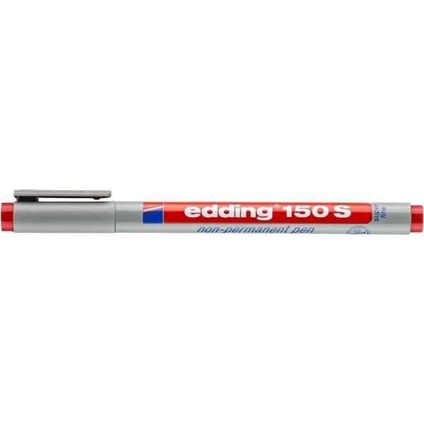 Icke permanent penna - EDDING - 150 s - Röd - Extra fin - Opaque Röd