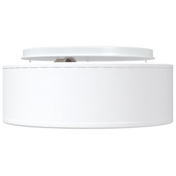 Inbyggd lampa - Vit - Ø 30 cm - Tyg - E27 - Modern design