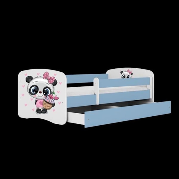 Kocot Kids Cot Babydreams, blå panda, utan låda, madrass 140/70 - 5903282001831