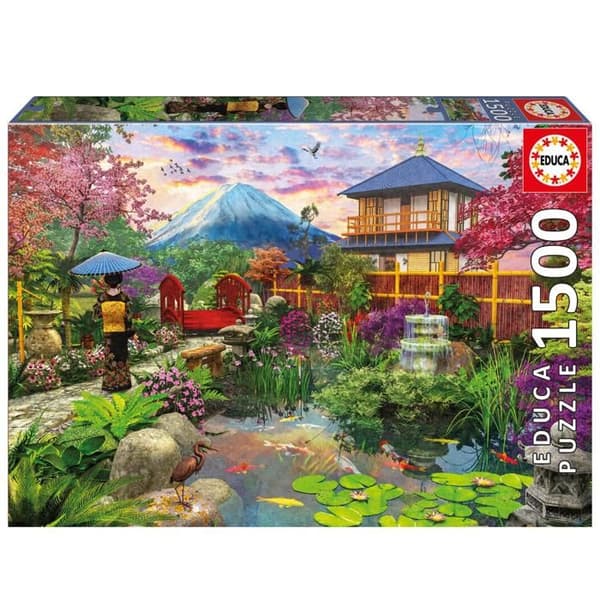 Pussel 1500 bitar: Japansk Trädgård