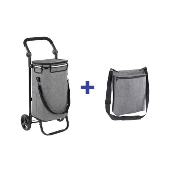 Isolerad shoppingvagn - Maximex - 38L - Grå - Polyester - Inre ficka Grå