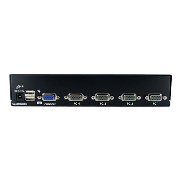 STARTECH 4-portars VGA USB KVM-switch, rackmonterad och OSD - KVM-switch - 1920x1440 - 4 dator(ar) - 1 användare