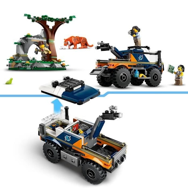 LEGO® City 60426 Jungle Explorers terrängbil, barnleksak, 6 år Grön, brun
