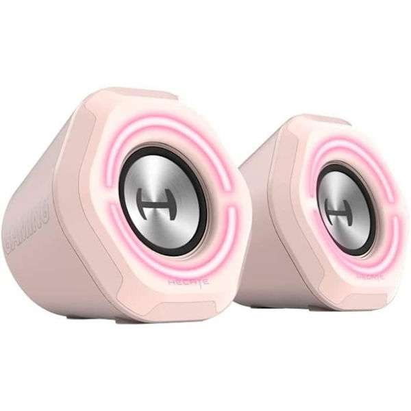 Spelarhögtalare Gaming - EDIFIER - G1000 - Bluetooth - 10 Watts - RGB-belysning 12 effekter Rosa