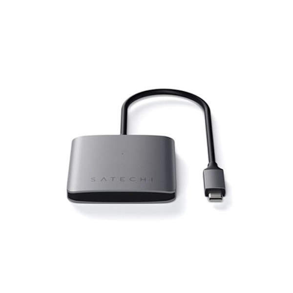 USB-C-hubb - Satechi - Aluminium - 4 portar - 5 Gbps - Plug-and-Play