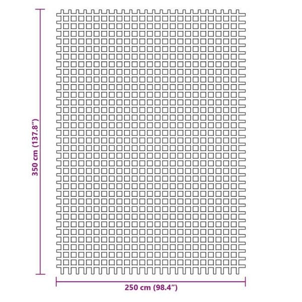 vidaXL Tältmatta blå 3,5x2,5 m 4008458 blå