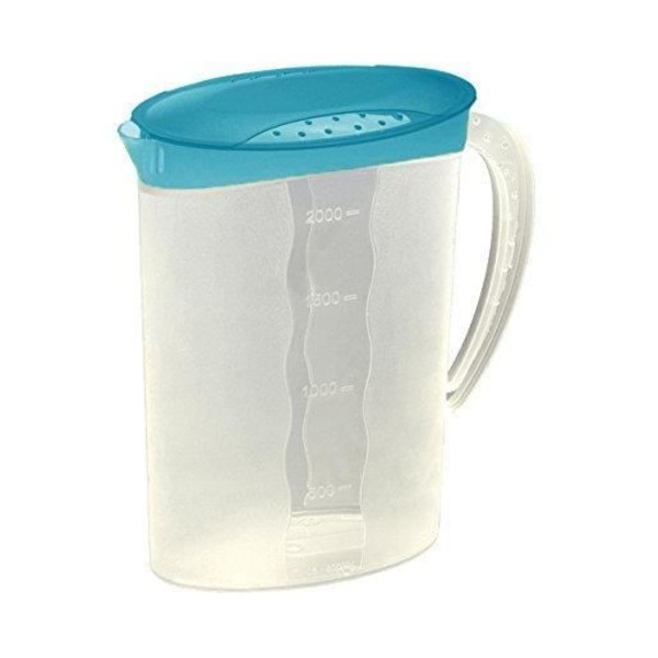 Blå/Transparent Dryckekanna i plast 2 liter