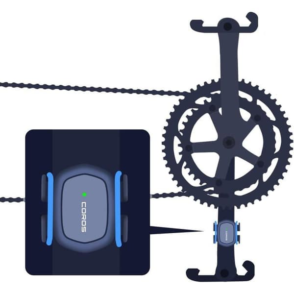 COROS Bluetooth kadenssensor för inomhus/utomhuscykel, IP67, CR2032-batteri, 11 g
