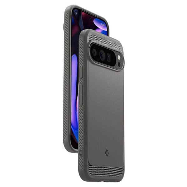 Spigen Rugged Armor – Skal för Google Pixel 9 Pro XL (grå marmor) Marmor Grå