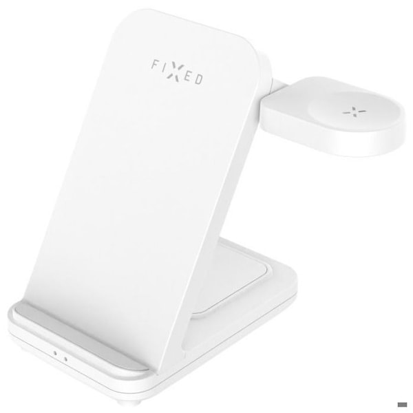 FIXED Powerstation för Samsung med trådlös laddning för upp till 3 enheter vit