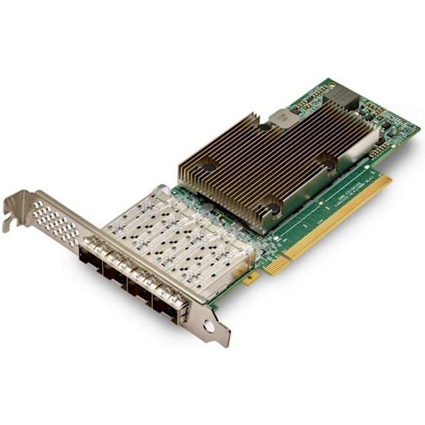 Nätverksadapter - Broadcom - NetXtreme E-Series P425G - PCIe 4.0 x16 - 10/25 Gigabit - Lågprofil Grön, Nickel