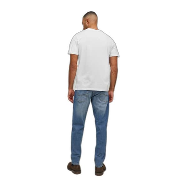 T-shirt med V-hals Jack & Jones Organic Basic - vit Vit S