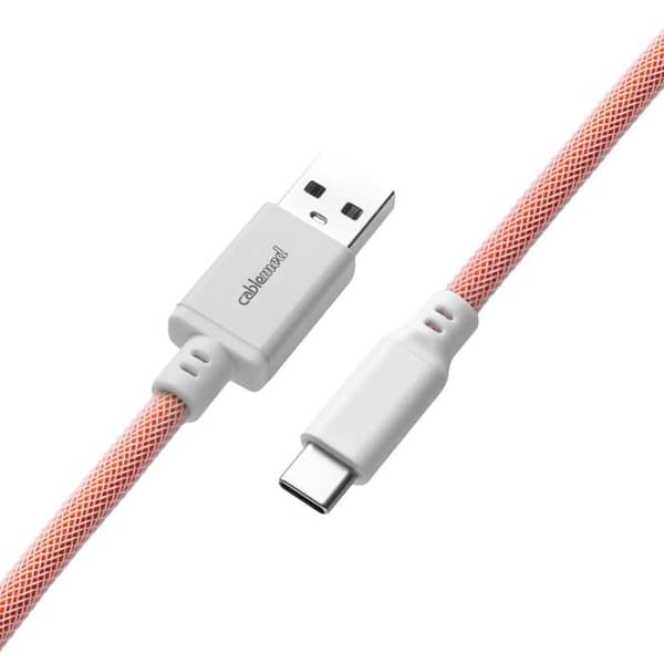CABLEMOD PRO SPIRAL TANGENTBORDSKABEL (ORANGESICLE, USB A TILL USB TYP