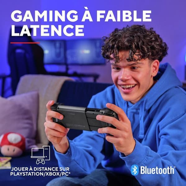 GXTrust Manette Smartphone Bluetooth - Trust GXT 735 Mylox - Android/iPhone/PS5/Xbox - RGB - Dubbel vibration - Svart Svart