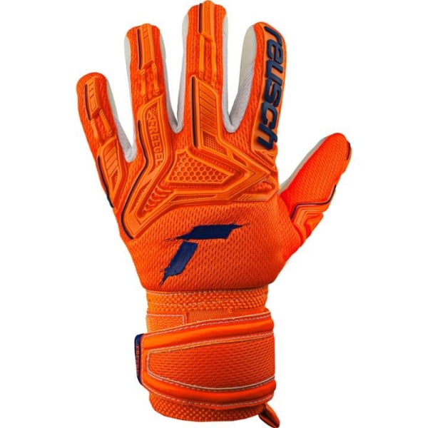 Fotbollsmålvaktshandskar Reusch Attrakt Freegel Silver Junior Shocking Målvaktshandskar Unisex Orange Stl 4 Orange 4