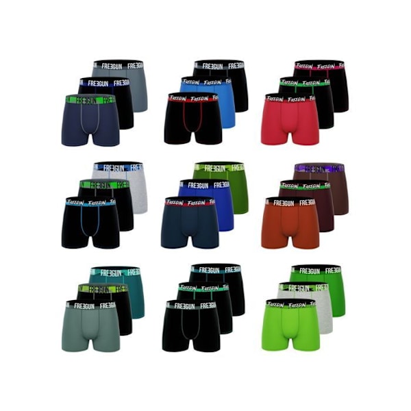 Freegun Boxers Overraskning bomull 3-pack Herr Flerfärgad M