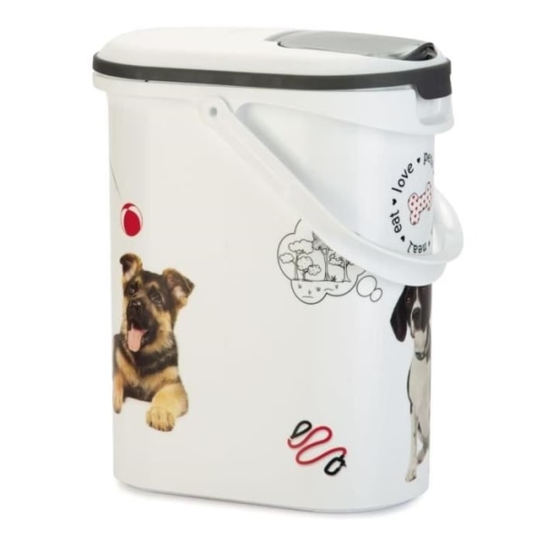 CURVER Hundmatsbehållare 4 kg - 10L - Love Pets