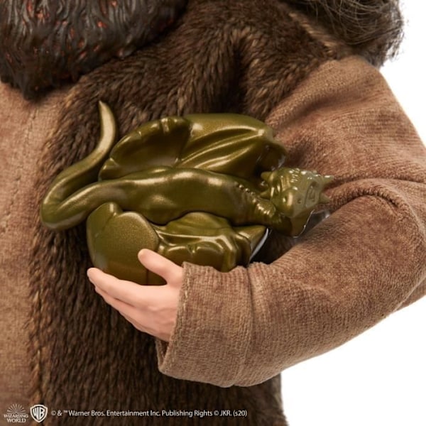 Rubeus Hagrid docka 30 cm - Harry Potter - Ledad figur med baby drake Norbert kastanj