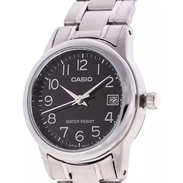 Klocka - Casio - LTP-V002D-1B - Stål - Kvarts - Analog Silver