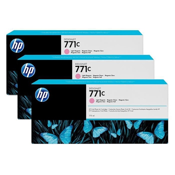 HP bläckpatron nr 771c 3-pack - B6Y35A