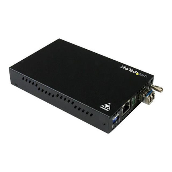 Koppar till fiberoptisk Ethernet-omvandlare - STARTECH - 20 km - 2 portar - Single-mode LC