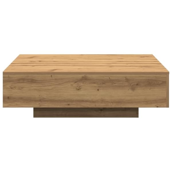 Artisan soffbord i ek 100x100x31 cm i omvandlat trä