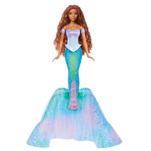 Disney-Den lilla sjöjungfrun-Ariel Transformable Human and Mermaid Doll HLX13 Flerfärgad